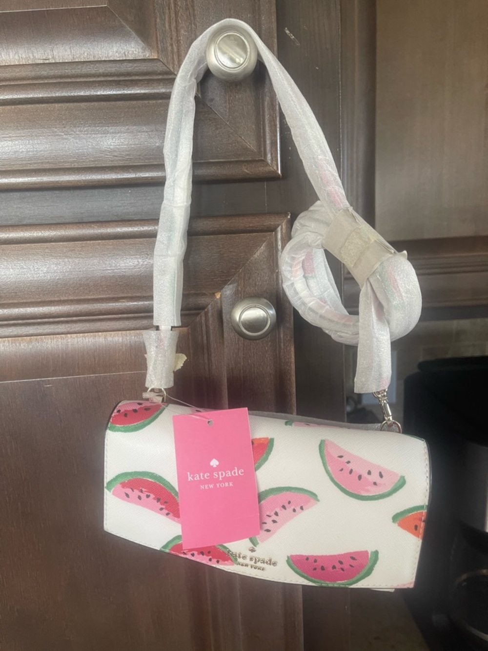 kate spade White Watermelon Print Crossbody Bag